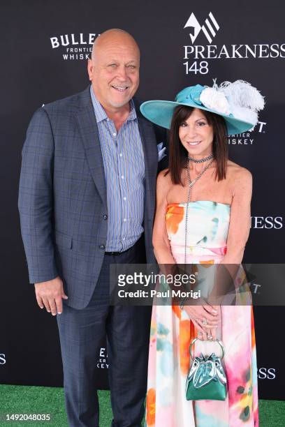 Cal Ripken Jr. And Laura S. Ripken attend Preakness 148 Hosted By 1/ST at Pimlico Race Course on May 20, 2023 in Baltimore, Maryland.