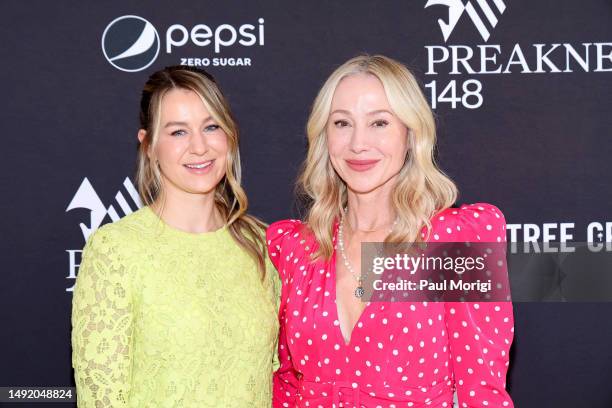 Nicole Walker, Vice President, The Stronach Group and Belinda Stronach, Chairwoman, CEO and President, The Stronach Group and 1/ST attends Preakness...