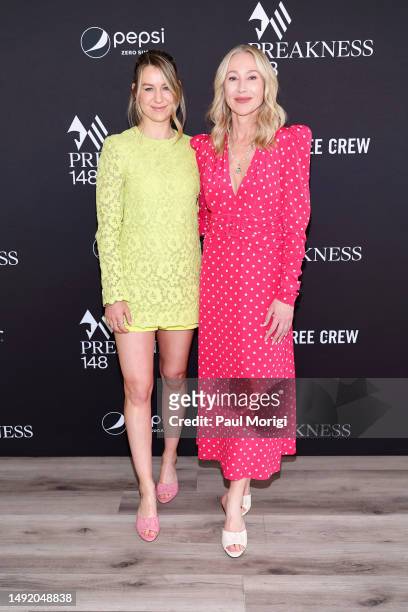 Nicole Walker, Vice President, The Stronach Group and Belinda Stronach, Chairwoman, CEO and President, The Stronach Group and 1/ST attends Preakness...