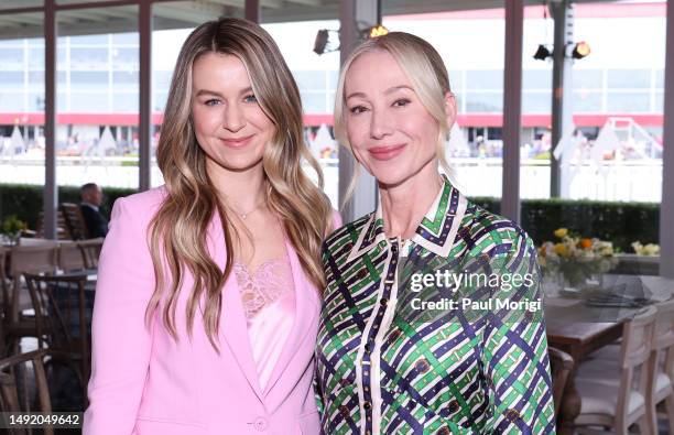 Nicole Walker, Vice President, The Stronach Group, and Belinda Stronach, Chairwoman, CEO and President, The Stronach Group and 1/ST attend Black-Eyed...