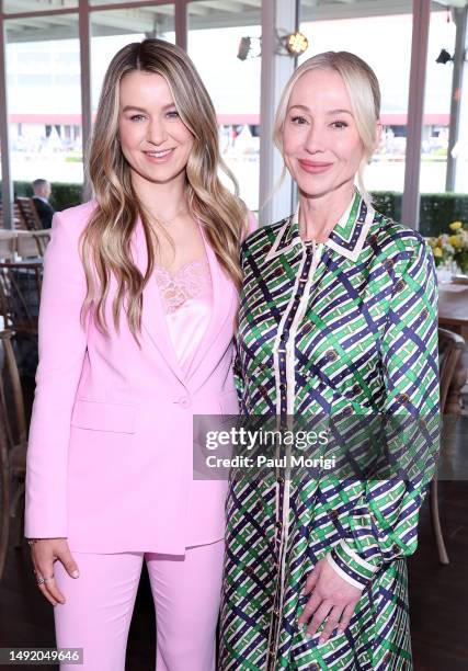 Nicole Walker, Vice President, The Stronach Group, and Belinda Stronach, Chairwoman, CEO and President, The Stronach Group and 1/ST attend Black-Eyed...