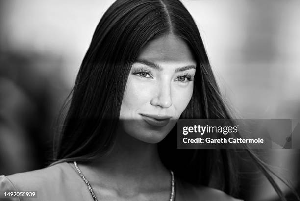 Lorena Rae attends the "Killers Of The Flower Moon" red carpet during the 76th annual Cannes film festival at Palais des Festivals on May 20, 2023 in...