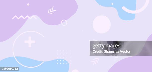 ilustraciones, imágenes clip art, dibujos animados e iconos de stock de elemento de forma geométrica con fondo de colores pastel abstractos líquidos - niñez