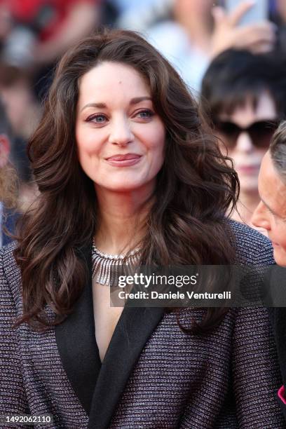 Marion Cotillard attends the "Firebrand " red carpet during the 76th annual Cannes film festival at Palais des Festivals on May 21, 2023 in Cannes,...