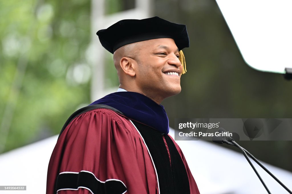 Wes Moore, governor of Maryland, delivers the keynote speech during