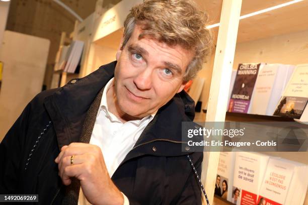 Politician Arnaud Montebourg poses during a portrait session in Paris, France on .