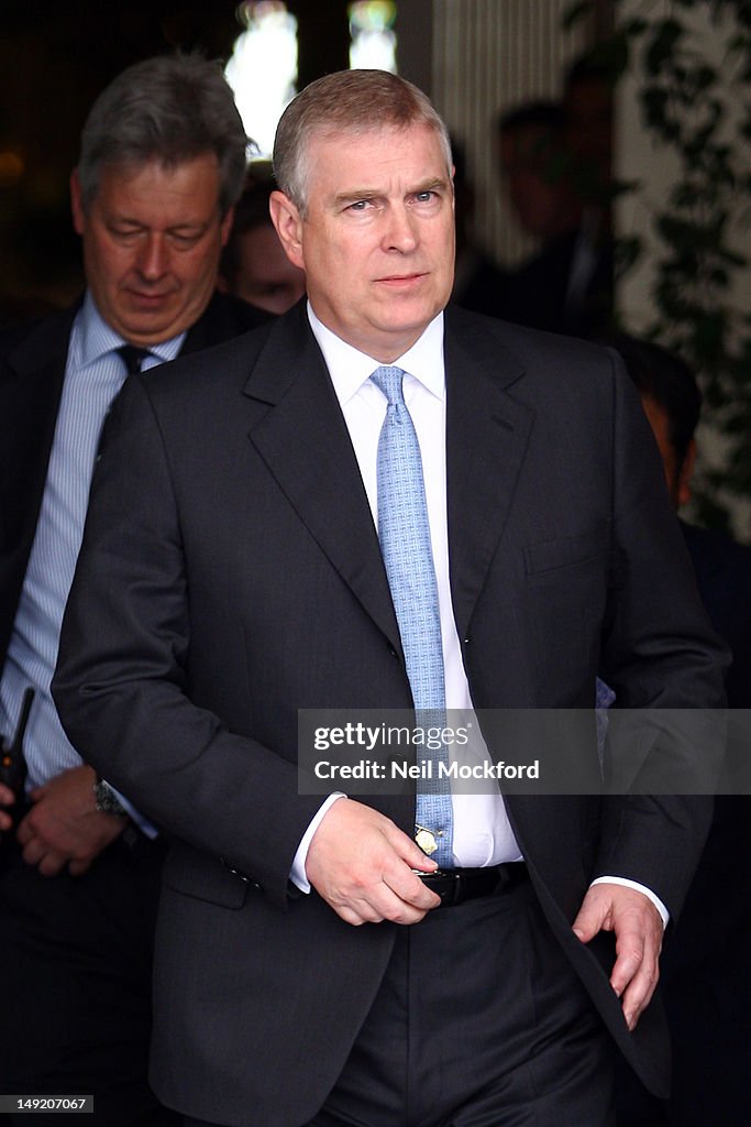 Prince Andrew Sightings In London - July 25th, 2012