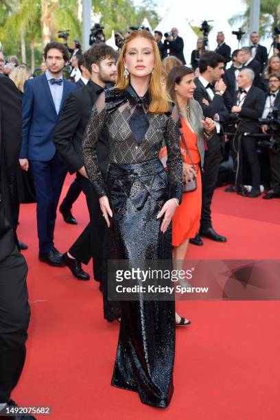 Marina Ruy Barbosa attends the "Firebrand " red carpet during the 76th annual Cannes film festival at Palais des Festivals on May 21, 2023 in Cannes,...