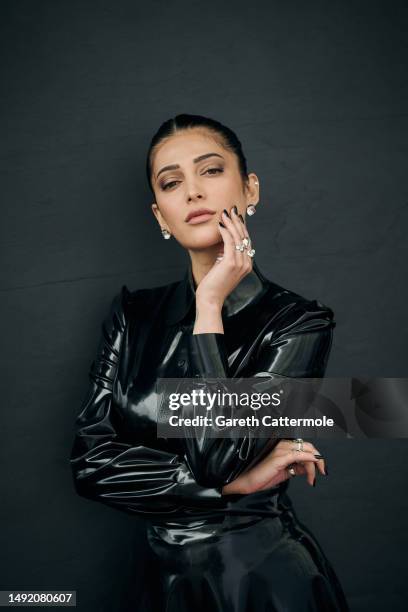 Shruti Haasan poses for a portrait during the 76th Annual Cannes Film Festival at the Martinez Hotel on May 21, 2023 in Cannes, France.