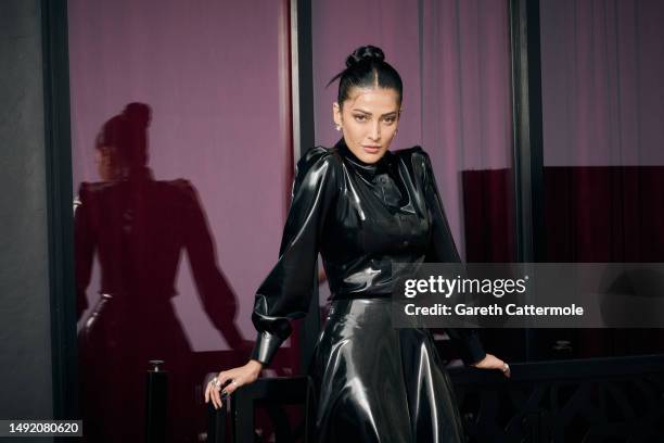 Shruti Haasan poses for a portrait during the 76th Annual Cannes Film Festival at the Martinez Hotel on May 21, 2023 in Cannes, France.