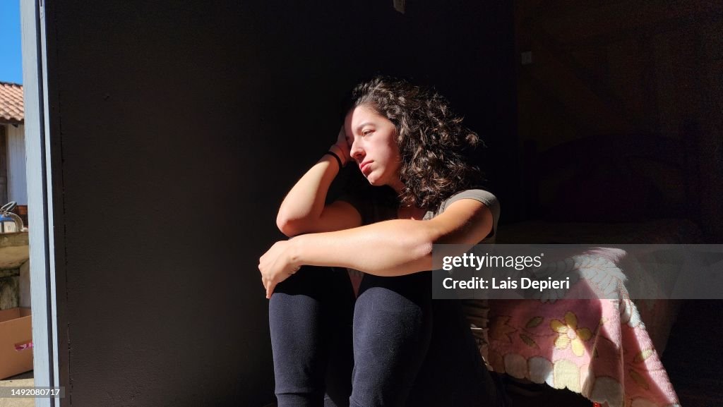 Donna depressa e ansiosa