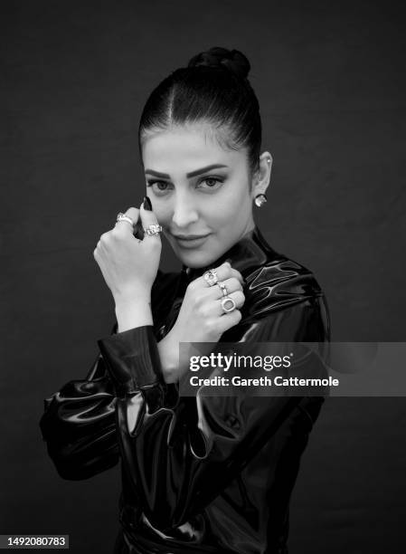 Shruti Haasan poses for a portrait during the 76th Annual Cannes Film Festival at the Martinez Hotel on May 21, 2023 in Cannes, France.