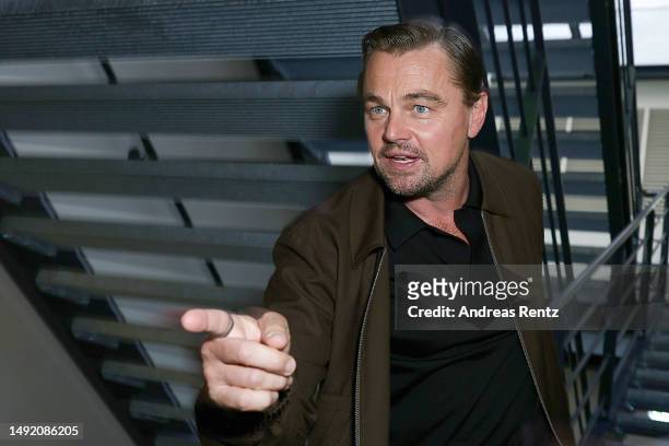 Leonardo DiCaprio attends the "Better World Fund For Climate Gala" during the 76th annual Cannes film festival at Carlton Hotel on May 21, 2023 in...