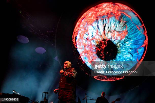 Peter Gabriel performs at Mediolanum Forum of Assago on May 21, 2023 in Milan, Italy.