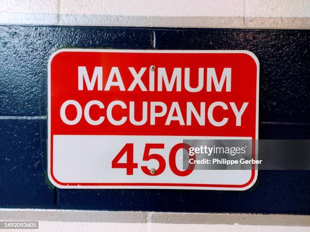 Total Occupancy Sign Occupancy Sign Photos and Premium High Res Pictures - Getty Images