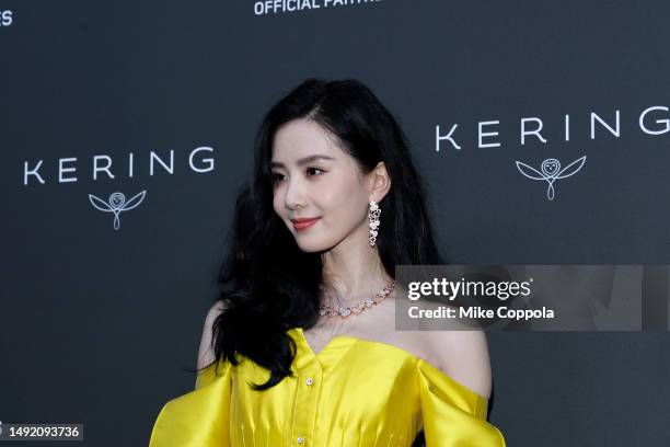 Liu Shishi attends the 2023 "Kering Women in Motion Award" during the 76th annual Cannes film festival on May 21, 2023 in Cannes, France.