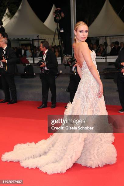 Kimberley Garner attends the "Acid" red carpet during the 76th annual Cannes film festival at Palais des Festivals on May 21, 2023 in Cannes, France.