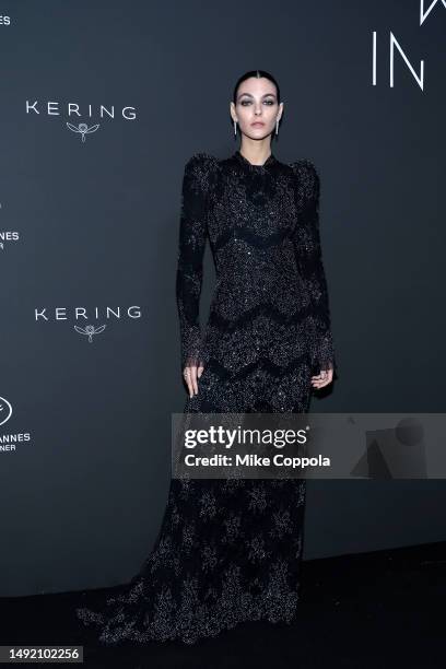 Vittoria Ceretti attends the 2023 "Kering Women in Motion Award" during the 76th annual Cannes film festival on May 21, 2023 in Cannes, France.