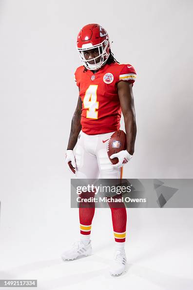 Who Is Rashi Rice Rashee Rice of the Kansas City Chiefs poses for a portrait during the ...