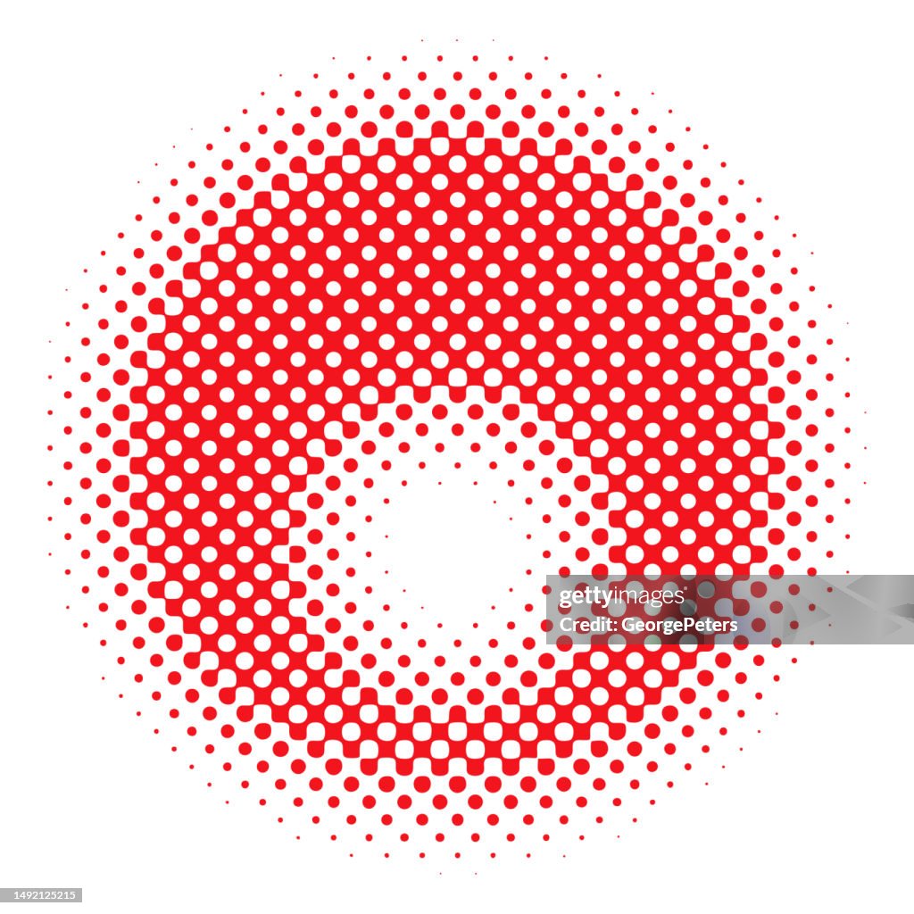 Circle Frameborder With Halftone High-Res Vector Graphic - Getty Images
