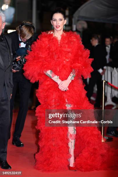 Frédérique Bel attends the "Acid" red carpet during the 76th annual Cannes film festival at Palais des Festivals on May 21, 2023 in Cannes, France.