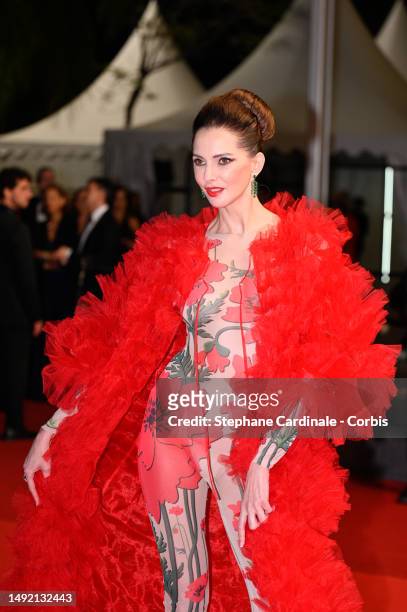 Frédérique Bel attends the "Acid" red carpet during the 76th annual Cannes film festival at Palais des Festivals on May 21, 2023 in Cannes, France.