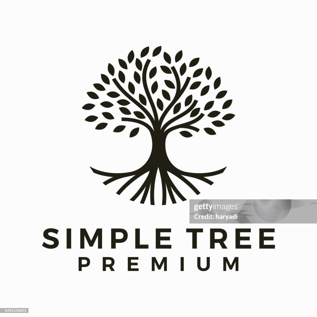 Simple Tree Vectror Simple Tree Vector Template High-Res Vector Graphic - Getty Images