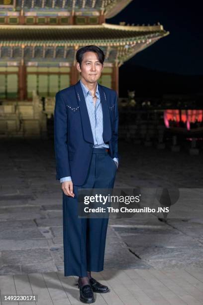 Actor Lee Jung-jae attends the Gucci Seoul Cruise 2024 fashion show at Gyeongbokgung Palace on May 16, 2023 in Seoul, South Korea.