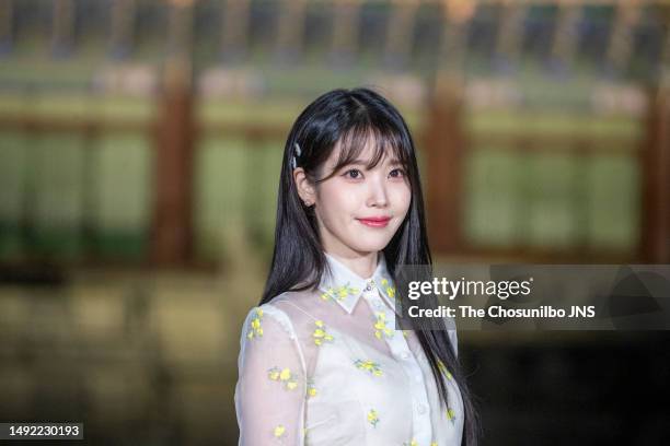 Singer IU attends the Gucci Seoul Cruise 2024 fashion show at Gyeongbokgung Palace on May 16, 2023 in Seoul, South Korea.