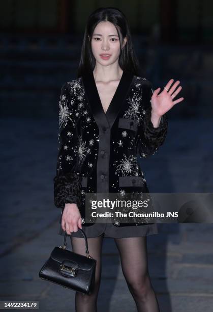 Actress Lim Ji-yeon attends the Gucci Seoul Cruise 2024 fashion show at Gyeongbokgung Palace on May 16, 2023 in Seoul, South Korea.