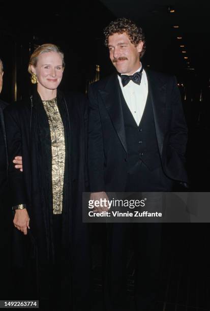Glenn Close and John Starke attend the "3 Penny Opera" Opening Night Performance at the Lunt-Fontanne Theatre in New York City, United States, 5th...