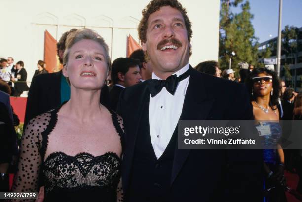 Glenn Close with her partner producer John Starke during 61st Annual Academy Awards at Governor's Ball held at Shrine Auditorium in Los Angeles,...