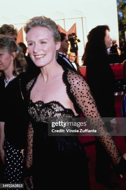 Glenn Close with her partner producer John Starke during 61st Annual Academy Awards at Governor's Ball held at Shrine Auditorium in Los Angeles,...