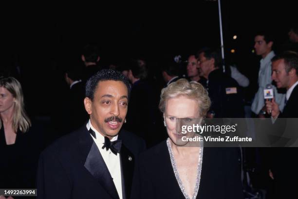 Gregory Hines and Glenn Close attend the 69th Annual Academy Awards ceremony in Los Angeles, California, United States, 24th March 1997.