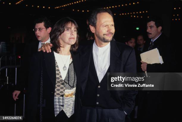 Billy Crystal and wife Janice Crystal during "City Hall" Los Angeles premiere at Cineplex Odeon Cinema in Los Angeles, California, United States,...