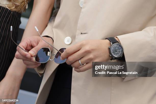 Director Anthony Chen, sunglasses detail, attends the "Ran Dong " photocall at the 76th annual Cannes film festival at Palais des Festivals on May...