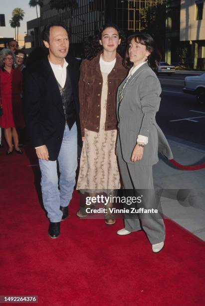 Billy Crystal and family during Premiere of "City Slickers II: The Legend of Curly's Gold" at Academy Theater in Beverly Hills, California, United...