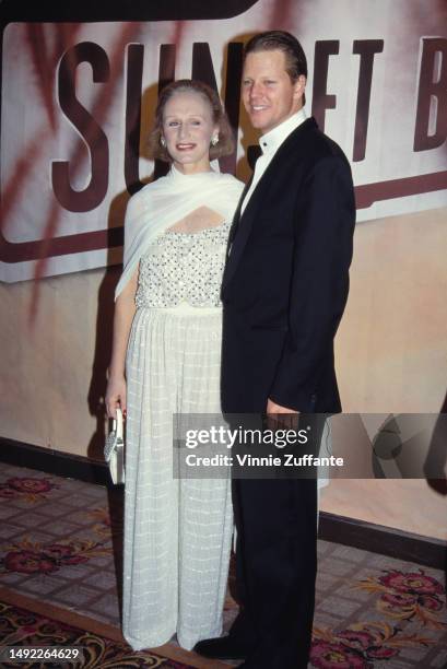 Glenn Close and Alan Campbell attend the "A Night to Fight Diabetes" Benefit Preview Performance of "Sunset Blvd." - After Party at Century Plaza...