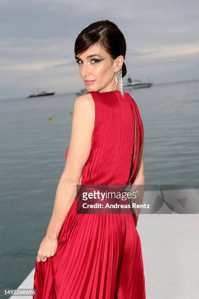 Paz Vega at the Campari: Discover Red beach aperitif during the 76th Cannes Film Festival on May 20, 2023.
