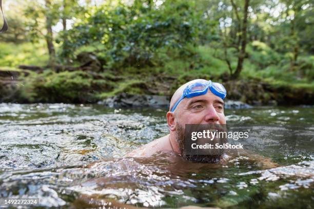 swimming is happiness - chap stock pictures, royalty-free photos & images