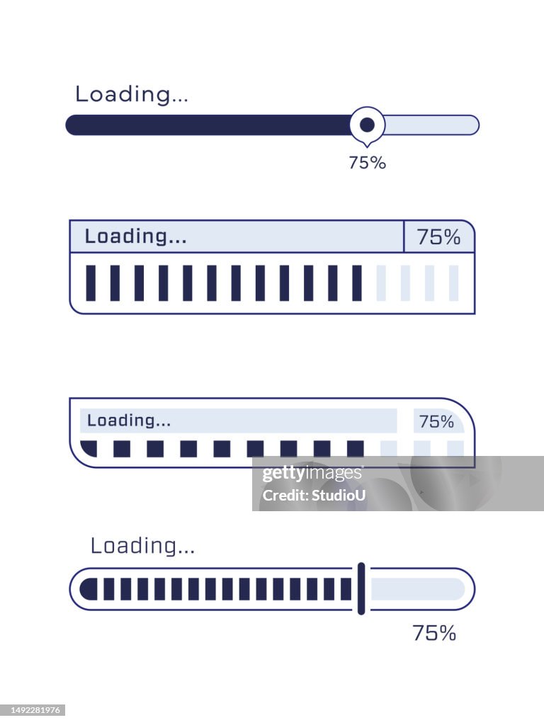 Loading Progress Bar Concepts Progress Visualization Web Design ...