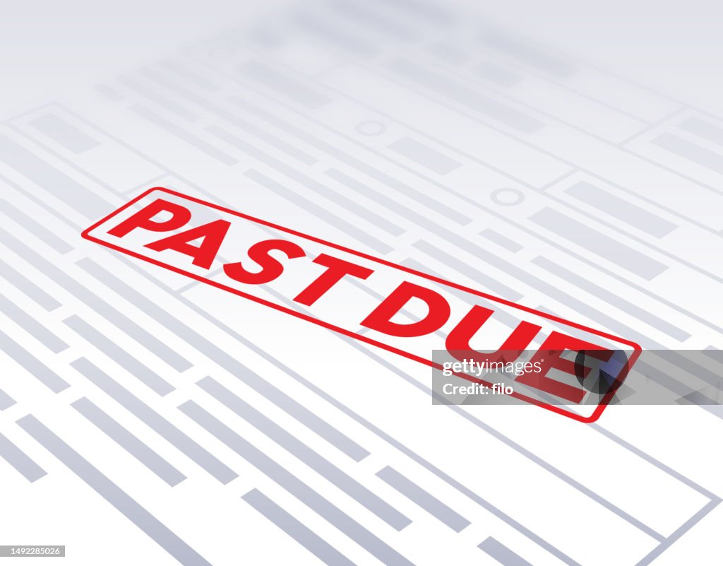 Past Due Unpaid Bill Document