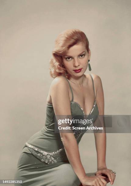 Abbe Lane , 1950's publicity portrait of the singer and actress.