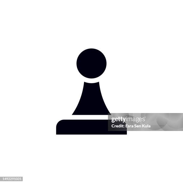 pawn solid icon. design is suitable for web page, mobile app, ui, ux and gui design. - board game piece stock illustrations