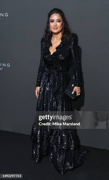 Salma Hayek attends the 2023 "Kering Women in Motion Award" during the 76th annual Cannes film festival on May 21, 2023 in Cannes, France.