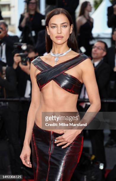 Irina Shayk attends the "Firebrand " red carpet during the 76th annual Cannes film festival at Palais des Festivals on May 21, 2023 in Cannes, France.