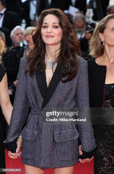 Marion Cotillard attends the "Firebrand " red carpet during the 76th annual Cannes film festival at Palais des Festivals on May 21, 2023 in Cannes,...