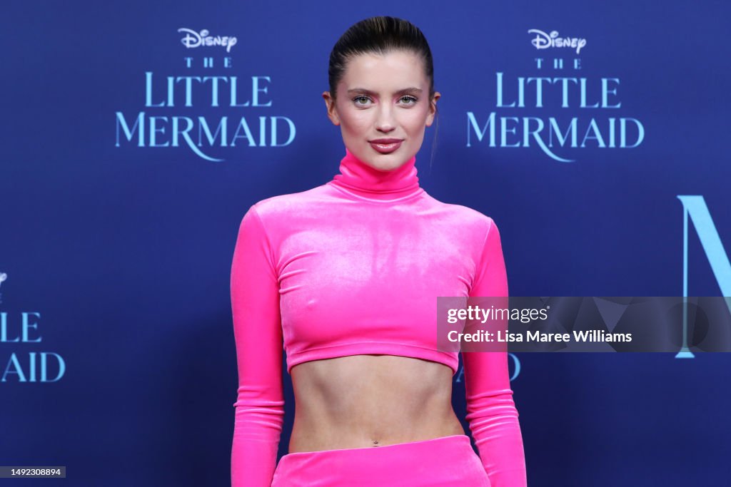 Mia Healey attends the Australian premiere of The Little Mermaid