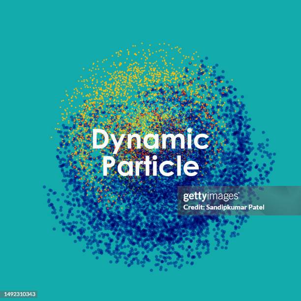 visualization quantum technology. abstract graphic background explosion - particle stock illustrations