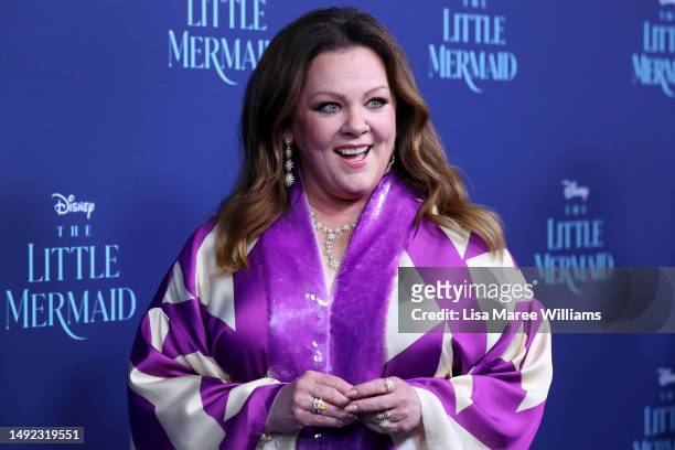 Melissa McCarthy attends the Australian premiere of "The Little Mermaid" at State Theatre on May 22, 2023 in Sydney, Australia.